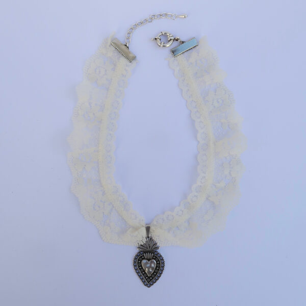 Chocker "Number one" Dentelle blanche photo 4