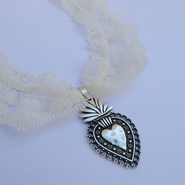 Chocker "Number one" Dentelle blanche photo 1