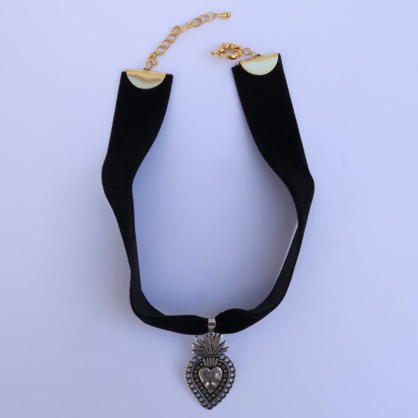 Chocker "Number one" Velour Noir photo 2