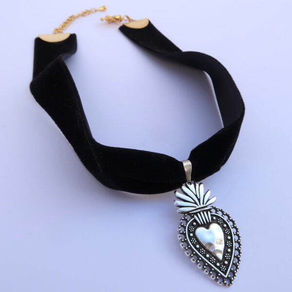 Chocker "Number one" Velour Noir photo 3